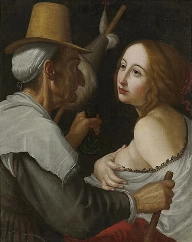 Giovane donna con un indovino